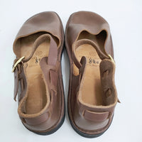 AURORA SHOES 新品 Chinese Mary Jane チャイニーズメリージェーン 定価33000円 8.5C 靴 ブラウン レディース オーロラシューズ【中古】5-0523G♪