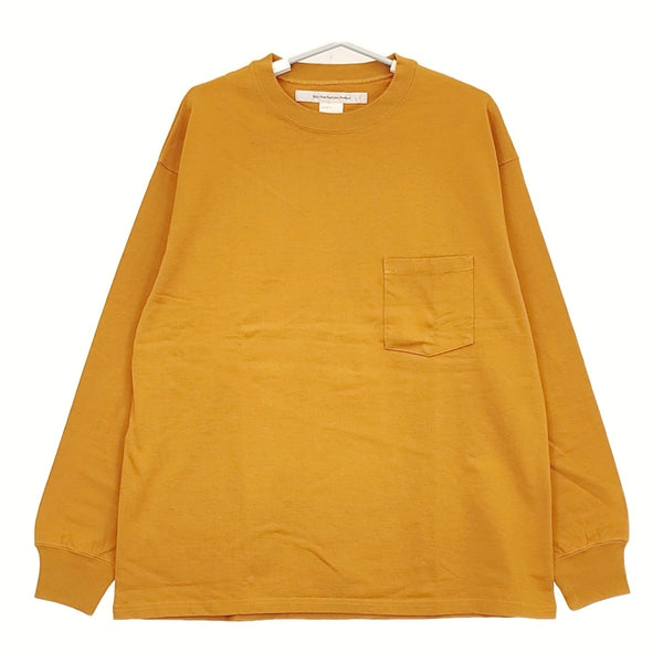 EEL 新品 CAMPER LS E-21564 ポケット付き 定価12650円 サイズL 長袖Ｔシャツ カットソー ロンＴ オレンジ メンズ イール【中古】5-0523M♪