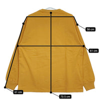 EEL 新品 CAMPER LS E-21564 ポケット付き 定価12650円 サイズL 長袖Ｔシャツ カットソー ロンＴ オレンジ メンズ イール【中古】5-0523M♪