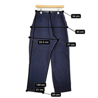 EEL 新品 SUN PANTS サンパンツ E-24265B 定価38500円 サイズM コットンウール イージー パンツ ネイビー メンズ イール【中古】5-0912T♪