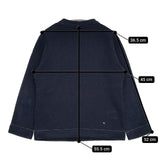 45R/45rpm 裏毛の17色四角スウェット（インディゴ 濃）定価27500円 スウェット ネイビー レディース フォーティーファイブアールピーエム【中古】5-0827T∞