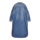 SLOBE IENA LE DENIM ロングワンピース デニム 加工 ワンピース ブルー レディース スローブイエナ【中古】5-0827M∞