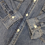 SLOBE IENA LE DENIM ロングワンピース デニム 加工 ワンピース ブルー レディース スローブイエナ【中古】5-0827M∞