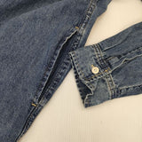 SLOBE IENA LE DENIM ロングワンピース デニム 加工 ワンピース ブルー レディース スローブイエナ【中古】5-0827M∞
