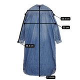 SLOBE IENA LE DENIM ロングワンピース デニム 加工 ワンピース ブルー レディース スローブイエナ【中古】5-0827M∞