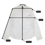 green label relaxing オックスシャツ 160サイズ 3861-199-0276 長袖シャツ ホワイト レディース グリーンレーベルリラクシング【中古】5-0803M∞