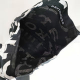 marimekko LOGO NOTKO 定価16500円 ロゴ ノトゥコ コットンキャンバス トートバッグ ブラック レディース マリメッコ【中古】5-0625G∞