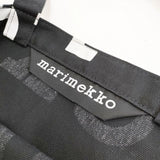 marimekko LOGO NOTKO 定価16500円 ロゴ ノトゥコ コットンキャンバス トートバッグ ブラック レディース マリメッコ【中古】5-0625G∞