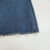 mother 9545-686 THE CIRCLE MAXI FRAY SKIRT カットオフ マキシ 加工 ストレッチ サイズ26 デニム ロングスカート ブルー レディース マザー【中古】5-1021G△