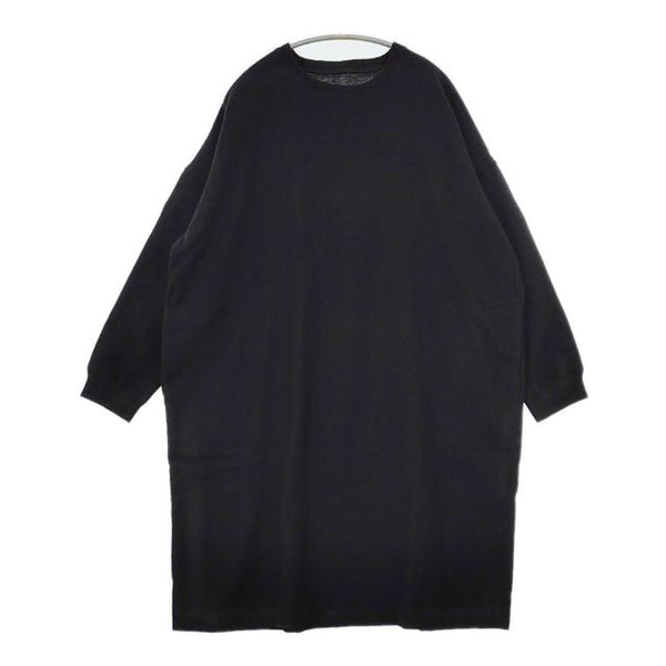 ARTS&SCIENCE 縮絨プレスウール 093-U60N-310 ニットチュニック ワンピース ブラック レディース アーツ&サイエンス【中古】5-0814T∞