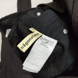 nagonstans 470es833-1230 リネン オーバーオール サイズ38 サロペット ブラック レディース ナゴンスタンス【中古】5-1021M△