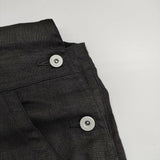 nagonstans 470es833-1230 リネン オーバーオール サイズ38 サロペット ブラック レディース ナゴンスタンス【中古】5-1021M△