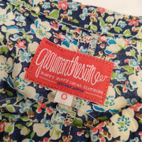 grown in the sun 花柄 パンツ ネイビー オフホワイト レディース グローンインザサン【中古】5-0609M∞