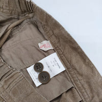 mao made リネン ウエストゴム ショートパンツ ハーフパンツ ショーツ ブラウン レディース マオメイド【中古】5-0706S∞