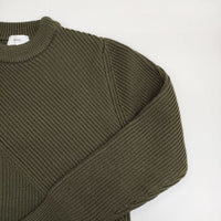 HYKE リブクルーネックニット 162-11077 セーター ニット グリーン レディース ハイク【中古】5-0814T∞