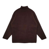 AURALEE SUPER FINE WOOL RIB KNIT TURTLE NECK A8AP06RK リブ タートルネック セーター ニット ブラウン レディース オーラリー【中古】5-0814T∞
