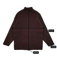 AURALEE SUPER FINE WOOL RIB KNIT TURTLE NECK A8AP06RK リブ タートルネック セーター ニット ブラウン レディース オーラリー【中古】5-0814T∞