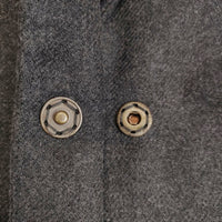 semi couture フリンジ ウール サイズM コート グレー レディース セミクチュール【中古】5-1007A◆