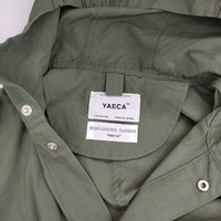 YAECA 164055 60/40 Cloth Hood Shirt ショート丈 ジャケット ブルゾン カーキ MOSS レディース ヤエカ【中古】5-0810M∞