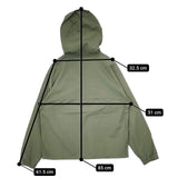 YAECA 164055 60/40 Cloth Hood Shirt ショート丈 ジャケット ブルゾン カーキ MOSS レディース ヤエカ【中古】5-0810M∞