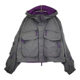 DAIWA PIER39 TECH WADING PARKA 定価30800円 ショート丈リバーシブルナイロンブルゾン グレー メンズ ダイワ ピアサーティナイン【中古】5-0805M♪