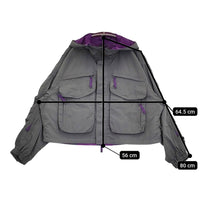 DAIWA PIER39 TECH WADING PARKA 定価30800円 ショート丈リバーシブルナイロンブルゾン グレー メンズ ダイワ ピアサーティナイン【中古】5-0805M♪