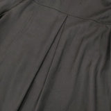 HERENCIA ラッフルバルーンスリーブ ツイルブラウスドレス 定価28380円 H323161 ワンピース ブラック レディース ヘレンチア【中古】5-1124M∞