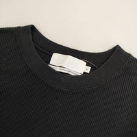 Graphpaper GL221-70182 ワッフル ワンピース ブラック レディース グラフペーパー【中古】5-0810M∞
