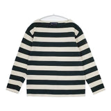 SAINT JAMES ワイドボーダー ウェッソン バスクシャツ T1 長袖Ｔシャツ カットソー ロンＴ キナリ グリーン レディース セントジェームス【中古】5-0810M∞