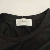 HERENCIA チュールフリルドッキングカットソー 定価12100円 半袖Ｔシャツ カットソー ブラック レディース ヘレンチア【中古】5-0706S∞
