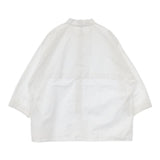 native village スタンドカラー ハーフボタン プルオーバー コットン ブラウス シャツ ホワイト レディース ネイティブヴィレッジ【中古】5-0810M∞