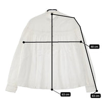 Scye リネン高密度タックブラウス 1218-31065 プルオーバー ブラウス シャツ ホワイト レディース サイ【中古】5-0616M∞