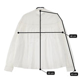 Scye リネン高密度タックブラウス 1218-31065 プルオーバー ブラウス シャツ ホワイト レディース サイ【中古】5-0616M∞