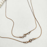 Aoki Yuri コットンパール 2連 2セット ネックレス ベージュ ゴールド レディース アオキユリ【中古】5-0630G∞