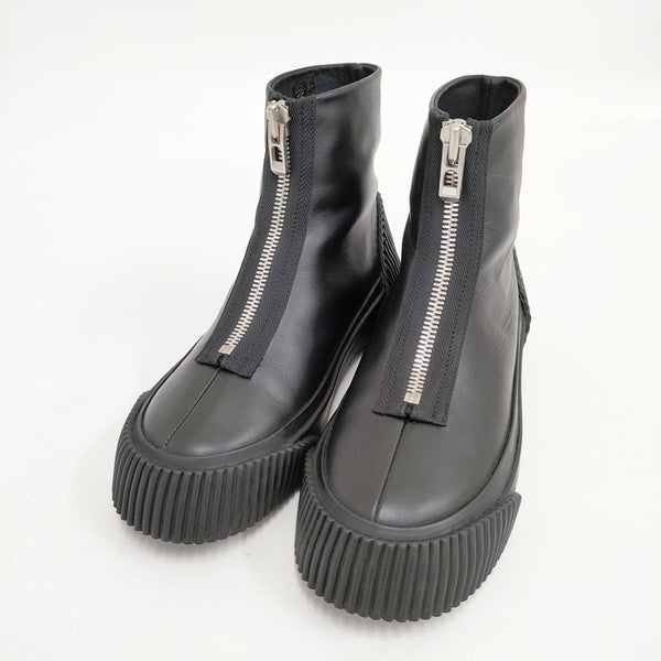 3.1 phillip lim LELA VULCANIZED BOOT W ZIP サイズ37 ブーツ ブラック レディース スリーワンフィリップリム【中古】5-0911G◎
