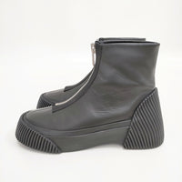 3.1 phillip lim LELA VULCANIZED BOOT W ZIP サイズ37 ブーツ ブラック レディース スリーワンフィリップリム【中古】5-0911G◎