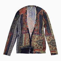 PASHMA シルクカシミヤ インド製 羽織 カーディガン マルチカラー レディース パシュマ【中古】5-0818M∞