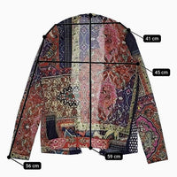 PASHMA シルクカシミヤ インド製 羽織 カーディガン マルチカラー レディース パシュマ【中古】5-0818M∞