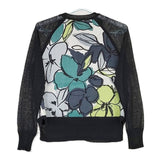 Paul Smith リバーシブル フラワープリント リネン混 ジャケット ブルゾン ブラック レディース ポール・スミス【中古】5-0609M∞