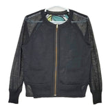 Paul Smith リバーシブル フラワープリント リネン混 ジャケット ブルゾン ブラック レディース ポール・スミス【中古】5-0609M∞