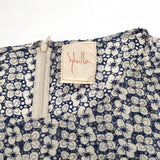 Sybilla 花柄 レース 総柄 ノースリーブドレス 刺繍 シルク ワンピース ベージュ ネイビー レディース シビラ【中古】5-0706S∞