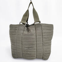 PLEATS PLEASE ISSEY MIYAKE PP14-AG492 ポリエステル トートバッグ カーキ レディース プリーツプリーズ【中古】5-0806G∞