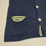 Pal'las Palace コットン サイズ2 カーディガン ネイビー レディース パラスパレス【中古】5-0810M∞