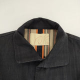 Pal'las Palace 裏地チェック ベルト付き チェック コート 濃紺 ネイビー レディース パラスパレス【中古】5-0810M∞