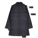 Pal'las Palace 裏地チェック ベルト付き チェック コート 濃紺 ネイビー レディース パラスパレス【中古】5-0810M∞