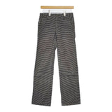 Johnbull 横ヒッコリー パンツ グレー ホワイト レディース ジョンブル【中古】5-0810G∞