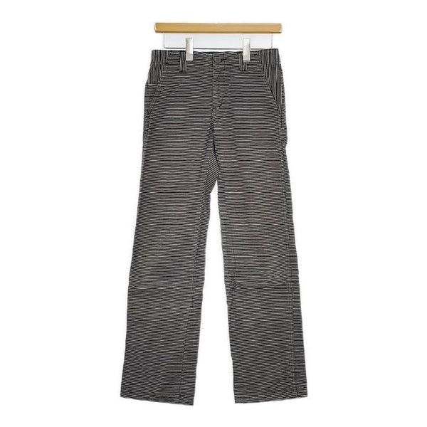 Johnbull 横ヒッコリー パンツ グレー ホワイト レディース ジョンブル【中古】5-0810G∞