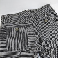 Johnbull 横ヒッコリー パンツ グレー ホワイト レディース ジョンブル【中古】5-0810G∞