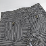 Johnbull 横ヒッコリー パンツ グレー ホワイト レディース ジョンブル【中古】5-0810G∞