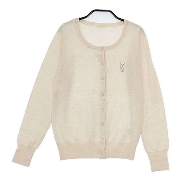 Franche lippee 熊 ベア カーディガン ベージュ レディース フランシュリッペ【中古】5-0921T∞